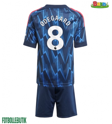 Arsenal Martin Odegaard #8 Bortaställ Barn 2025-26 Kortärmad (+ Korta byxor)